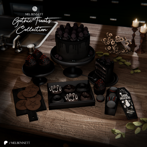 Mix Gothic Treats Collection by melbennett - The Sims 4 Custom Content