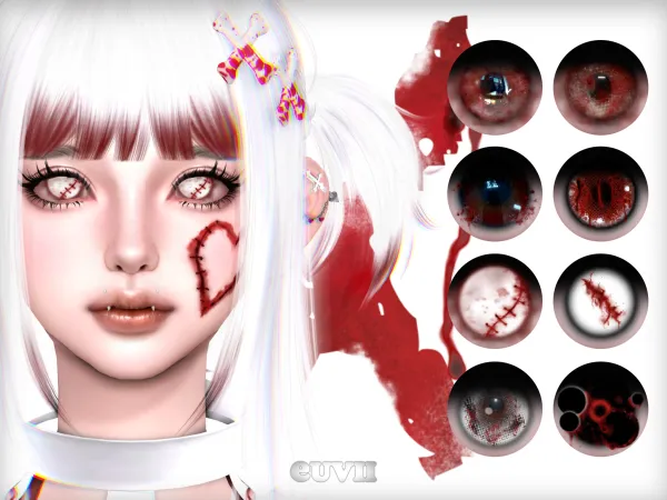 Alpha [euvii] X eyes by simsfinds - The Sims 4 Custom Content