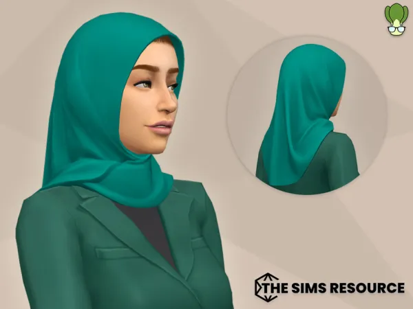 Modest Wear - Tied Back Square Hijab (Hijab #22) by kapakijo
