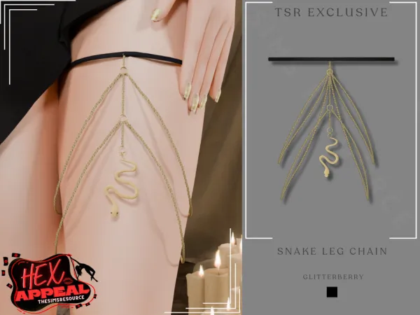 Hex Appeal- Snake Thigh Chain