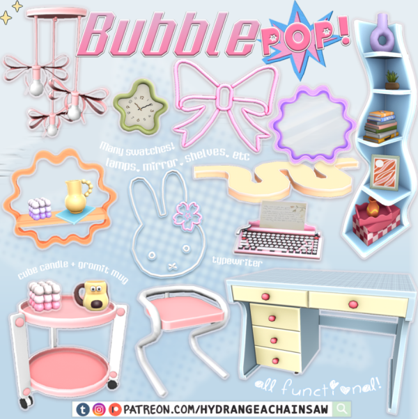 Alpha Bubble Pop by hydrangeachainsaw - The Sims 4 Custom Content