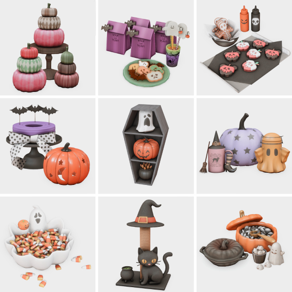Maxis Match Halloween Decor Must Haves Sims 4 Finds by simsfinds - The Sims 4 Custom Content