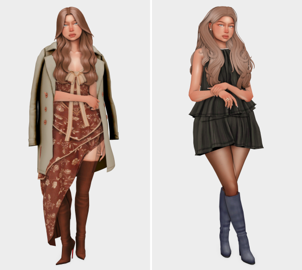 Maxis Match Autumn Gal Sims 4 Lookbooks by simsfinds - The Sims 4 Custom Content