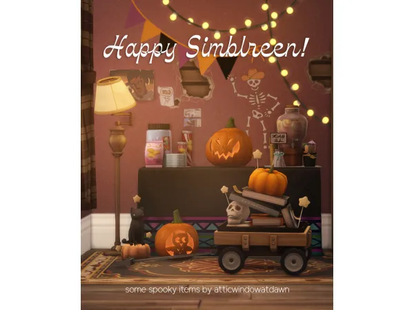 Maxis Match HAPPY SIMBLREEN FRIENDS by atticwindowatdawn - The Sims 4 Custom Content