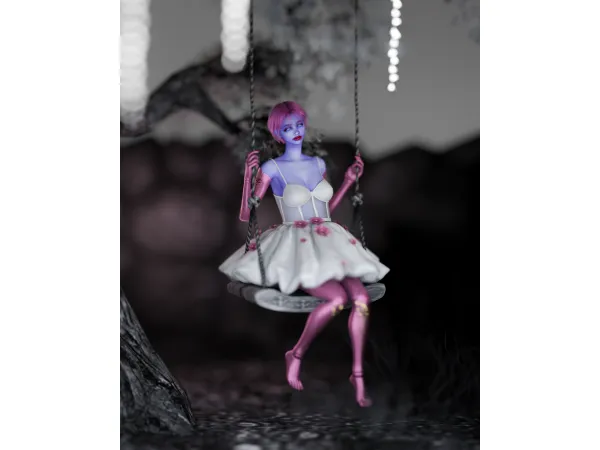 Mix LM Doll Ballet Dress by simsonico - The Sims 4 Custom Content