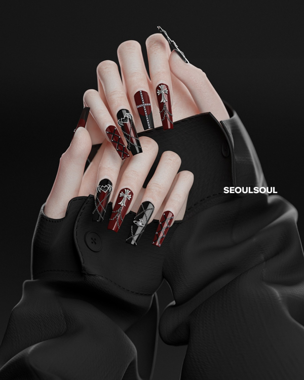 Alpha SIMS4 2025 122 NAIL sou by simsfinds - The Sims 4 Custom Content