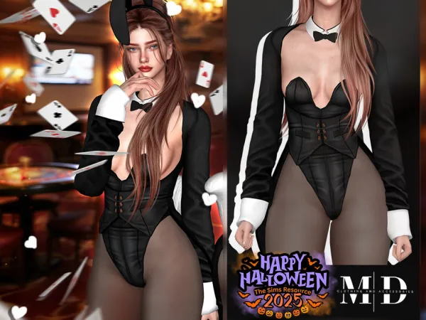 Alpha Sweet Bunny costume set (PATREON) by mydarling20 - The Sims 4 Custom Content