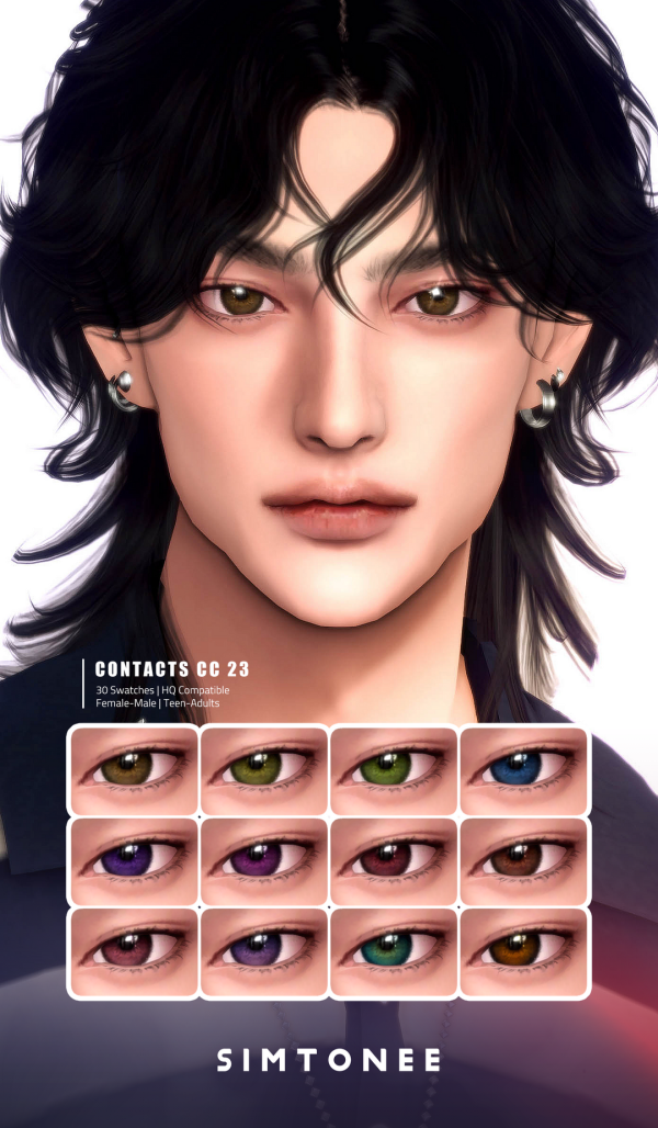 Mix Simtonee Eye Contacts 23 by simsfinds - The Sims 4 Custom Content