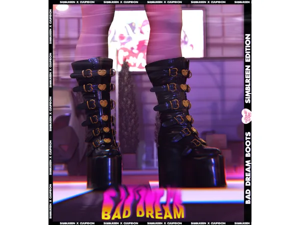 Alpha cuupid corp bad dream boots - The Sims 4 Custom Content