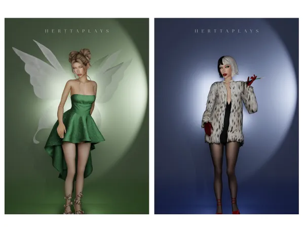 Mix halloween lookbook by herttaplays - The Sims 4 Custom Content