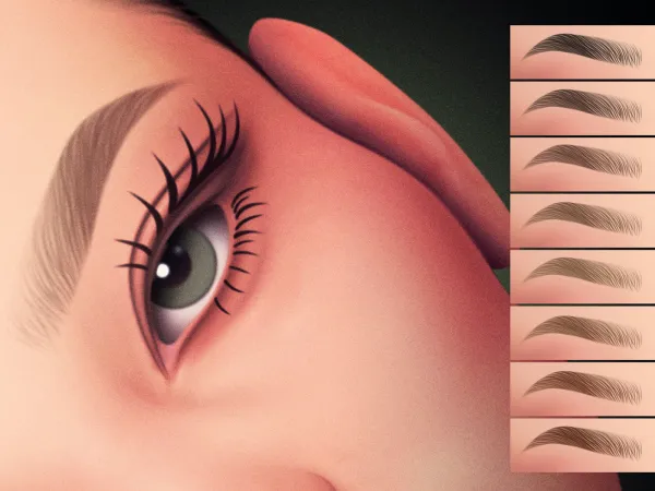 Alpha Silas Brows MC13 by modcollective - The Sims 4 Custom Content