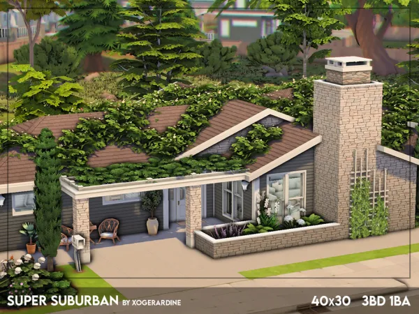 Maxis Match Super Suburban (NO ) by thesimsresource - The Sims 4 Custom Content