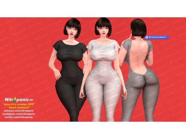 Nitropanic_Oback Bodysuit