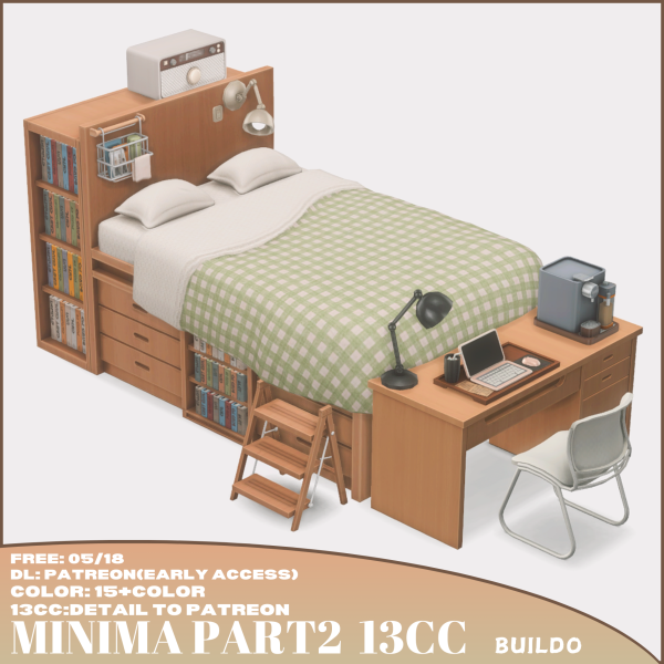 Maxis Match MINIMA PART2 13CC by simsfinds - The Sims 4 Custom Content