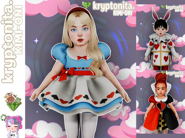 Maxis Match Alice Toddler by kryptonita - The Sims 4 Custom Content