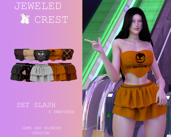 Alpha (JC) Set Slash by simsfinds - The Sims 4 Custom Content