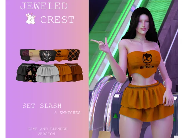 Alpha (JC) Set Slash by JeweledCrest - The Sims 4 Custom Content