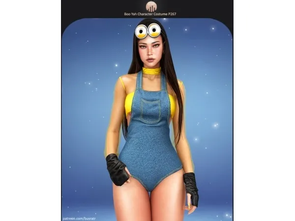 Alpha Halloween GIFT Boo Yah Character Costume - The Sims 4 Custom Content