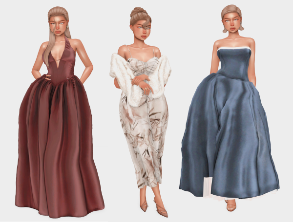 Mix Evening Gala Sims 4 Lookbooks by simsfinds - The Sims 4 Custom Content