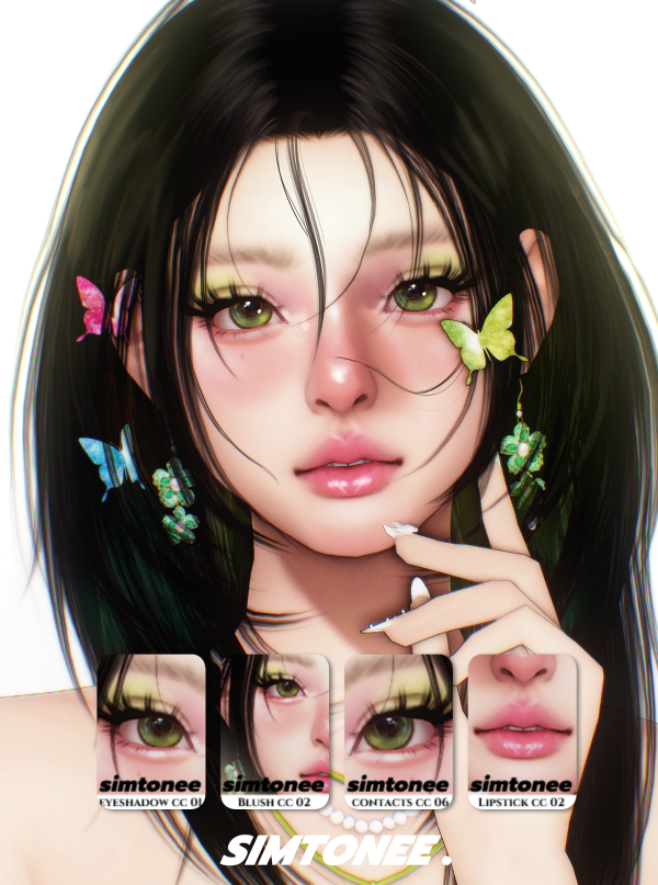 Mix Simtonee Makeup Set 03 by simsfinds - The Sims 4 Custom Content