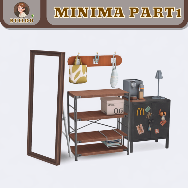 Maxis Match MINIMA Part1 _ 7CC by simsfinds - The Sims 4 Custom Content