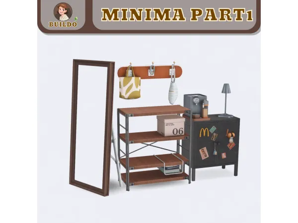 Maxis Match MINIMA Part1 _ 7CC by BUILDO - The Sims 4 Custom Content
