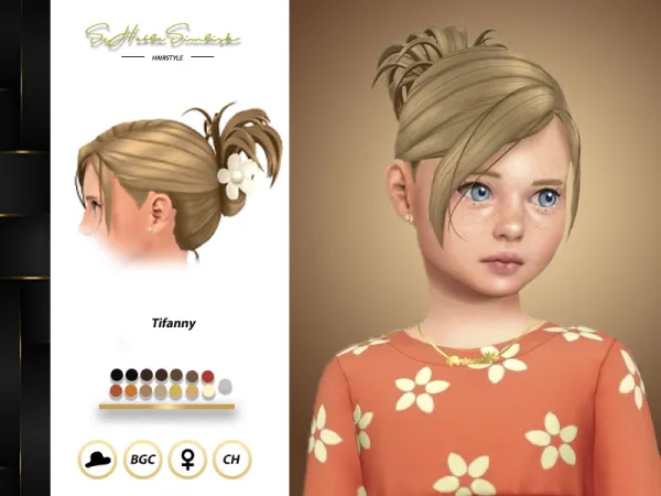 Maxis Match Tifanny Hairstyle for Children by thesimsresource - The Sims 4 Custom Content