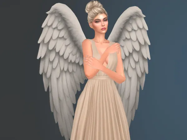 Maxis Match Weeping Angel Wings by modcollective - The Sims 4 Custom Content