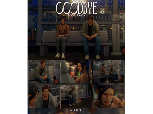 [narni] Pose pack - Goodbye by narnii