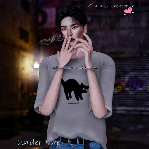 Mix Under Fire Pose Pack by simmer_creator - The Sims 4 Custom Content