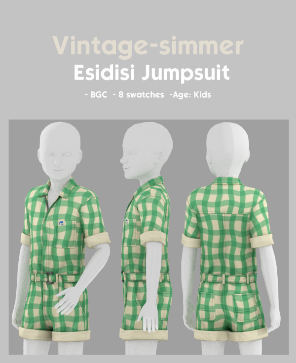 Maxis Match Esidisi Jumpsuit Tashigi Shirt simmer by simsfinds - The Sims 4 Custom Content