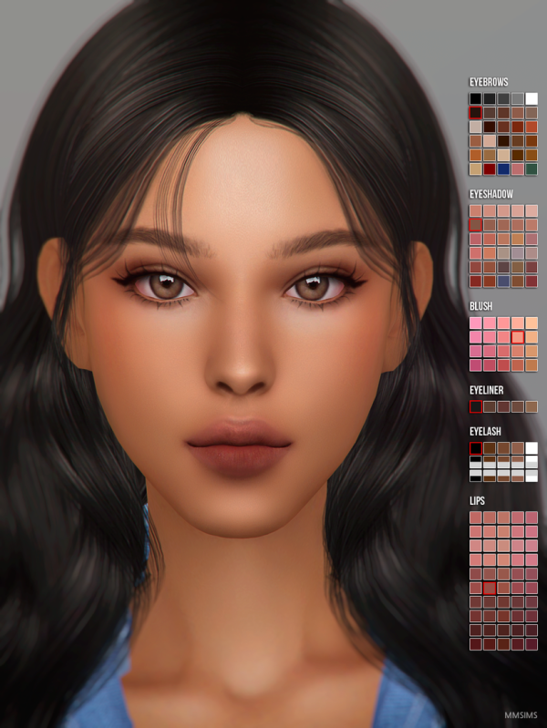 Alpha 2025 November Makeup set by simsfinds - The Sims 4 Custom Content