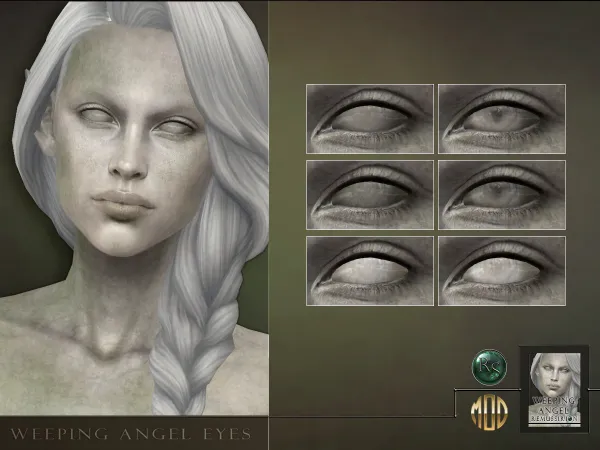 Alpha Weeping angel (statue) eyes - The Sims 4 Custom Content