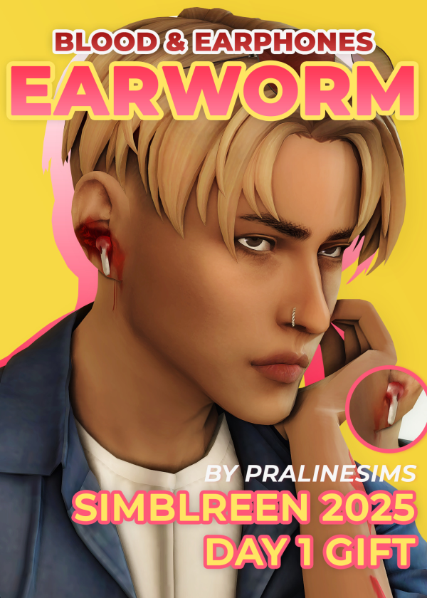 Maxis Match EARWORM Blood Earphones by simsfinds - The Sims 4 Custom Content