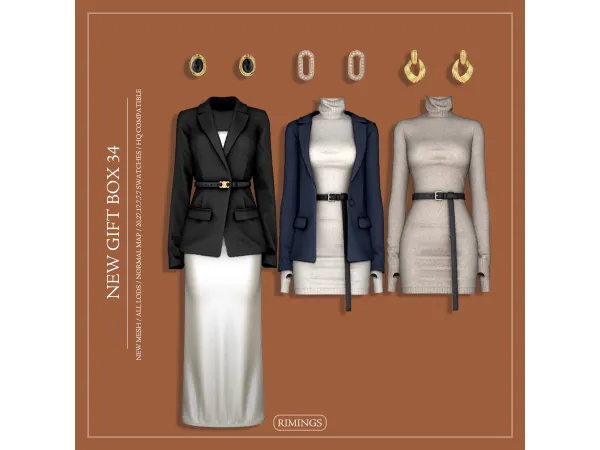 Alpha [RIMINGS] NEW GIFT BOX 34 - The Sims 4 Custom Content