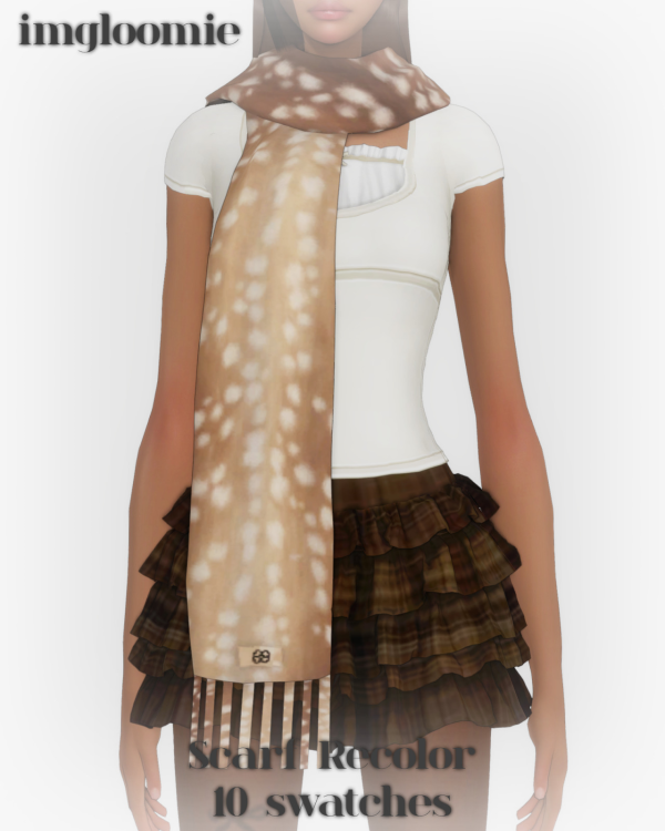 Maxis Match [imgloomie] serenity DakotaScarf by simsfinds - The Sims 4 Custom Content