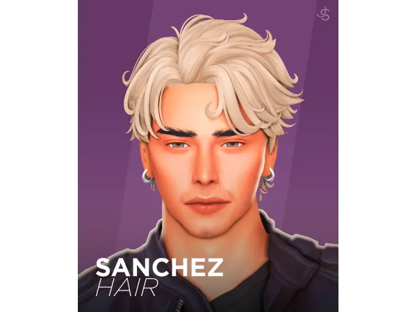 Maxis Match Sanchez Hair by JohnnySims - The Sims 4 Custom Content