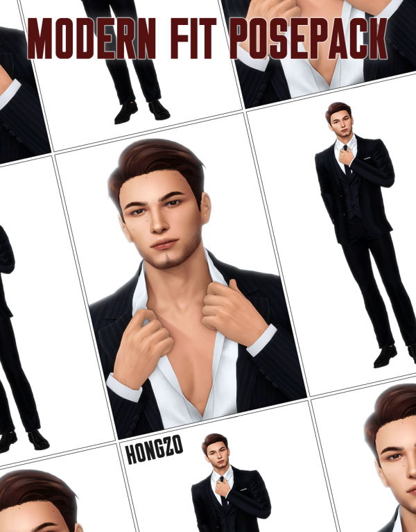 Mix MODERN FIT POSEPACK by simsfinds - The Sims 4 Custom Content