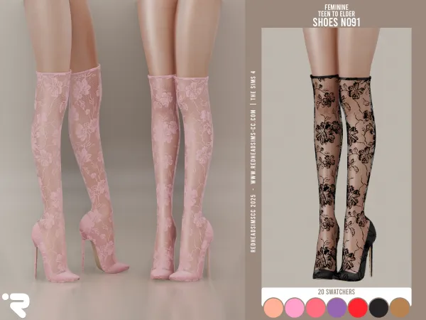 Alpha AF SHOES N091 - The Sims 4 custom content