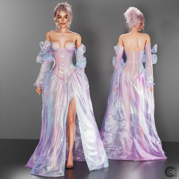Alpha Ethereal Illusion Organza Gown cool_content_star by cool_content_star - The Sims 4 Custom Content
