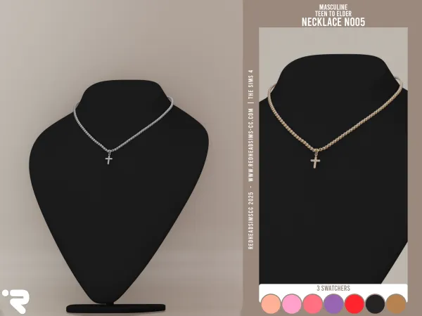 Alpha AM NECKLACE N005 - The Sims 4 Custom Content