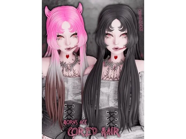 Cored. hair and horns acc