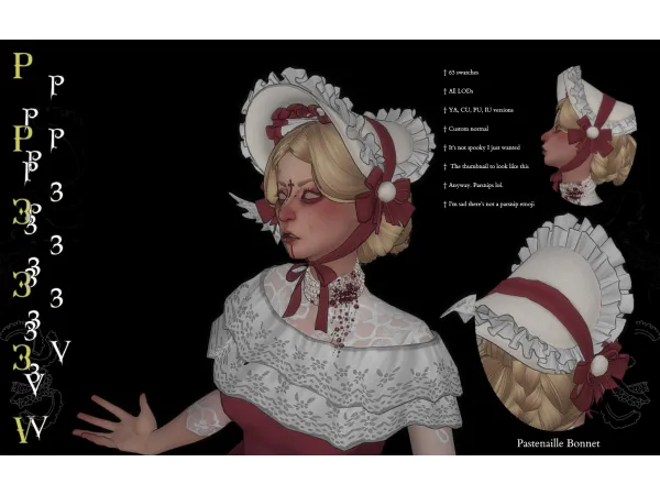 Pastenaille Bonnet by Pocketposies333v
