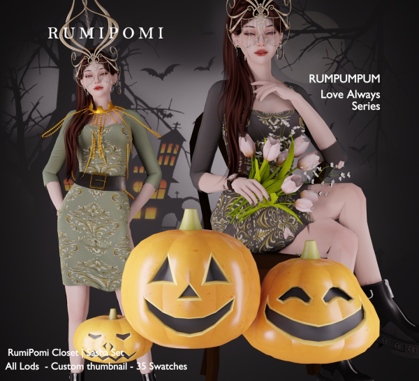 Alpha Rumipomi_Sasha Outfit by rumi_pomi - The Sims 4 Custom Content