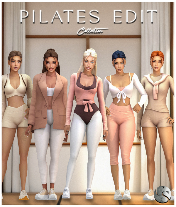 Alpha CAMUFLAJE Pilates Edit Big Collection Teaser by simsfinds - The Sims 4 Custom Content