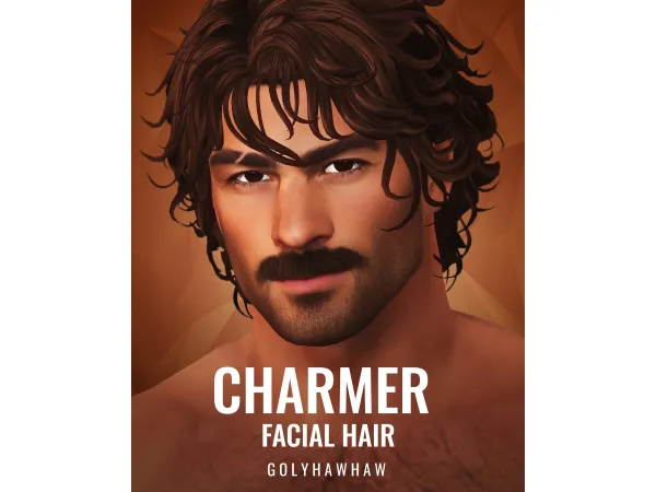 Maxis Match Charmer Facial Hair by golyhawhaw - The Sims 4 Custom Content