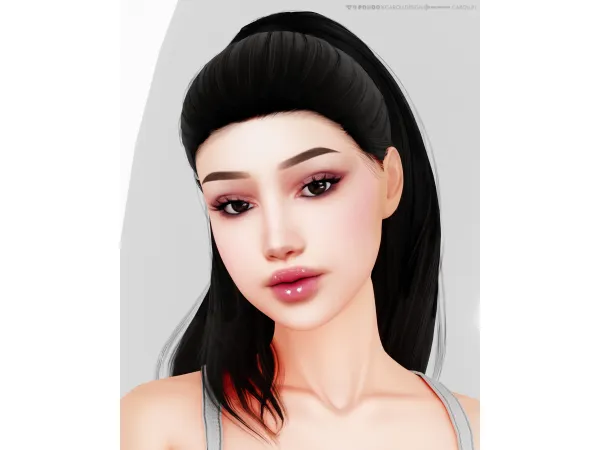 Alpha Nose Preset 54 HQ Brows 71 HQ by carolldesign - The Sims 4 Custom Content