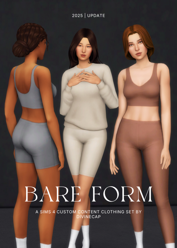 Maxis Match The BARE FORM Set by simsfinds - The Sims 4 Custom Content