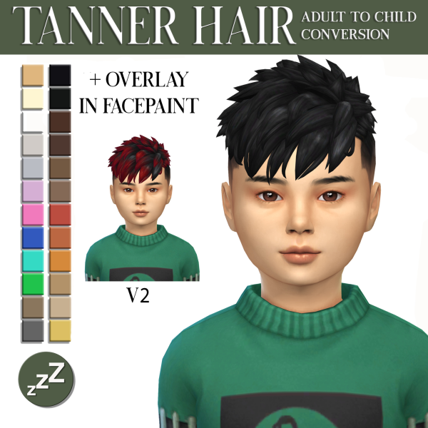 Maxis Match AH00B Hair Conversions pt2 by simsfinds - The Sims 4 Custom Content