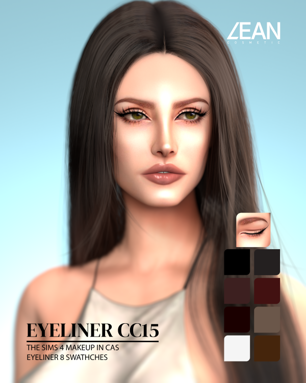 Alpha LEAN EYELINER CC15 by simsfinds - The Sims 4 Custom Content